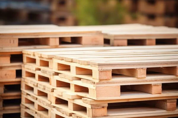 Stack of ISPM-15 Certified Wooden Pallets